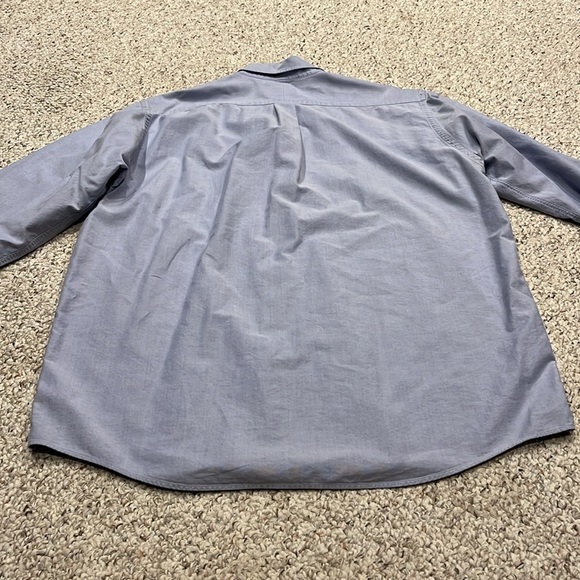 LL Bean Men's 100% Pima Cotton Long Sleeve Button Down Light Blue Size XL Tall - Picture 6 of 6